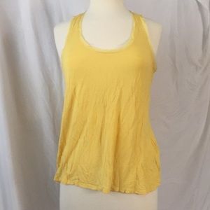 Gap size S yellow razorback tank top